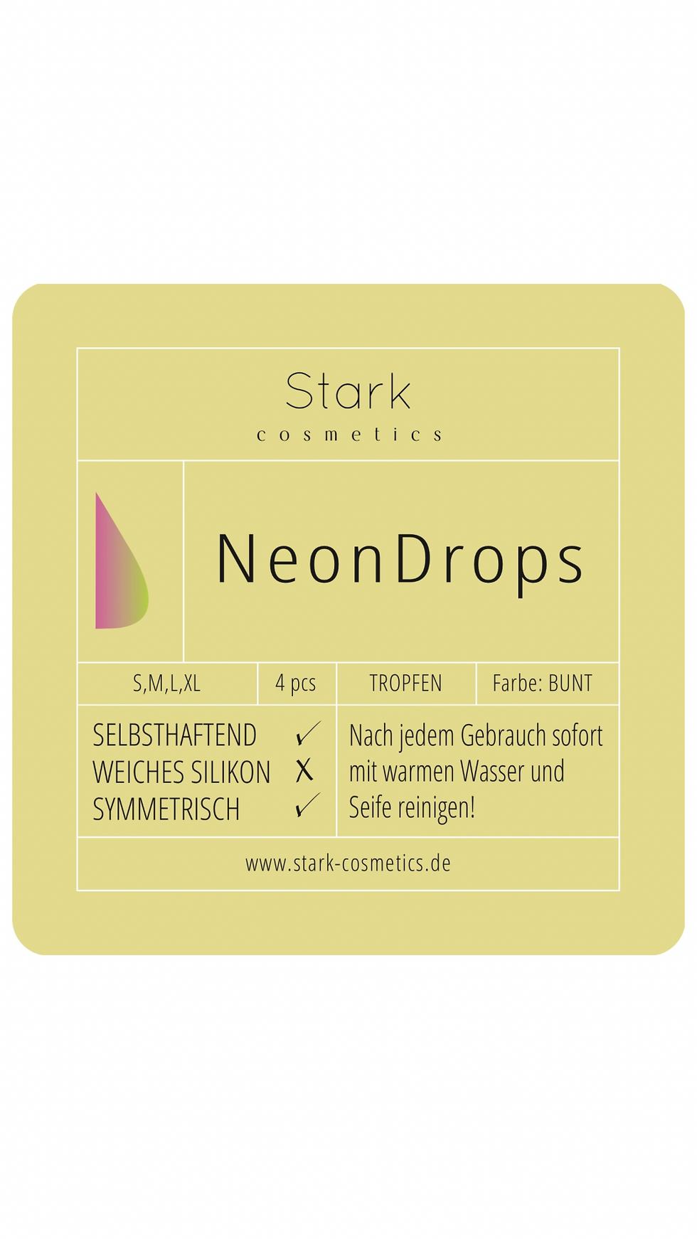 Miniaturbild: NEONDROPS SILIKONPADS