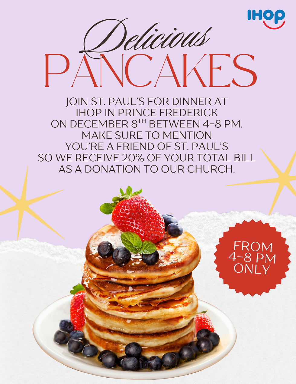 IHOP Fundraiser for St. Paul's