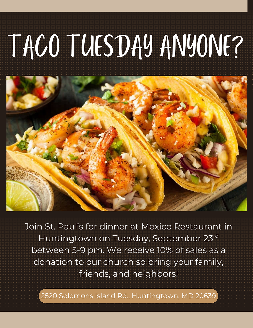 Mexico Restaurant Fundraiser for St. Paul's 