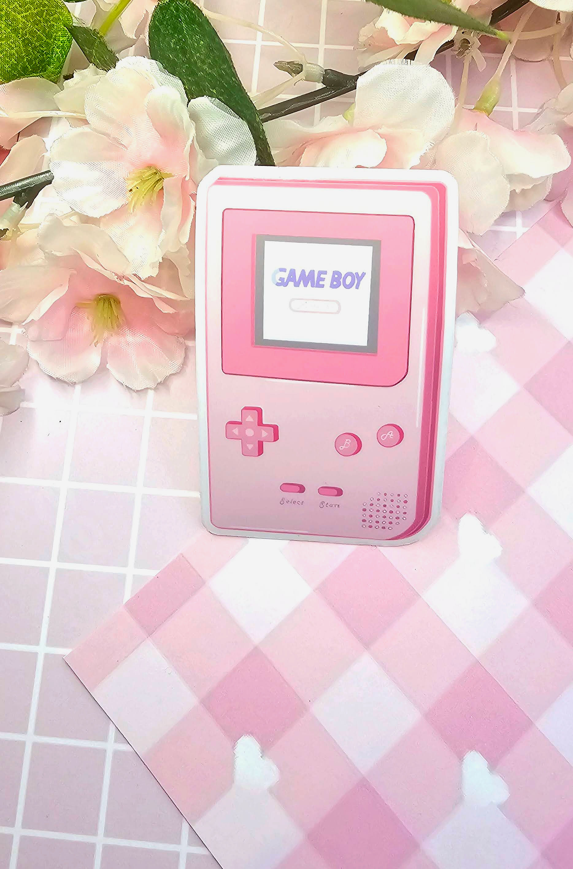 Pink Game Boy Sticker