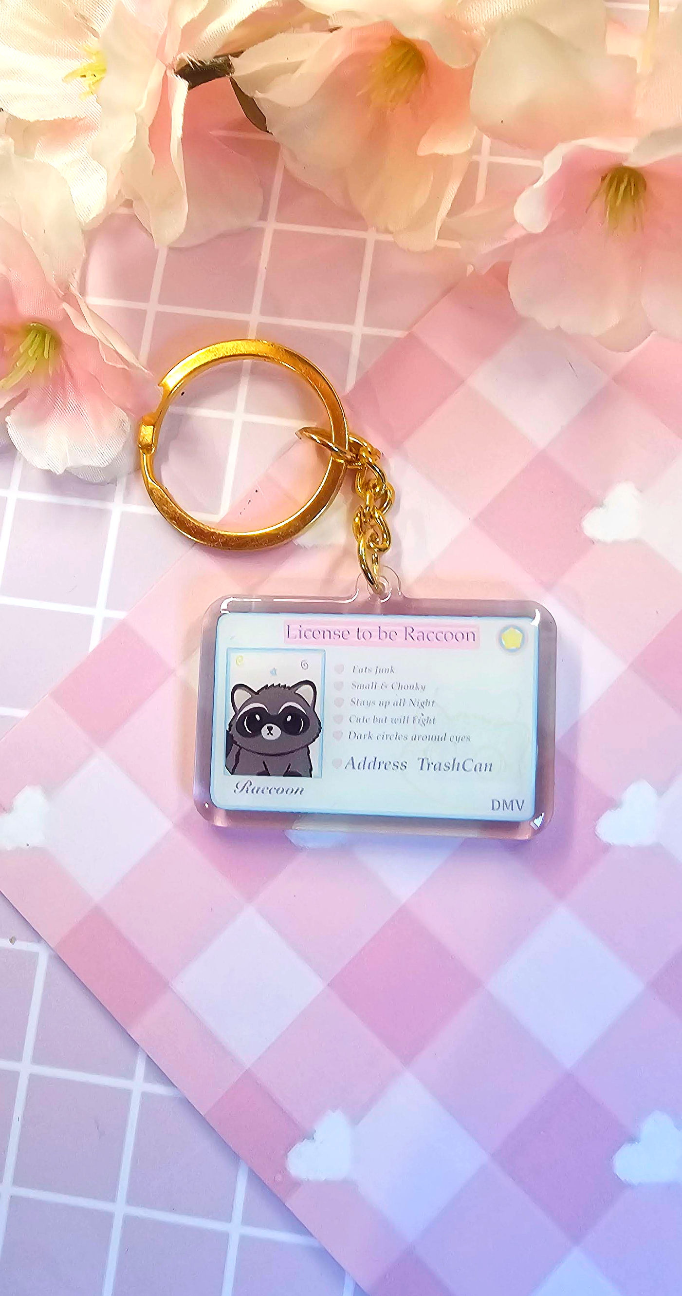 Raccon License Keychain