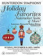 A concert poster with a Christmas holiday theme