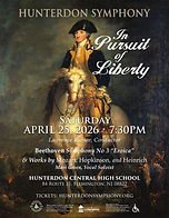 A concert poster featuring a painting of George Washington on a white horse