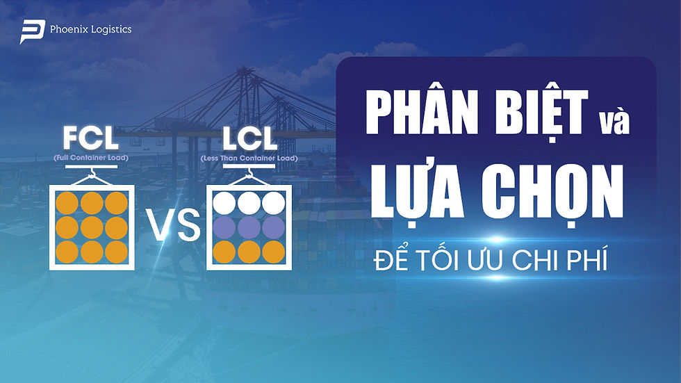 Phân biệt LCL và FCL trong xuất nhập khẩu