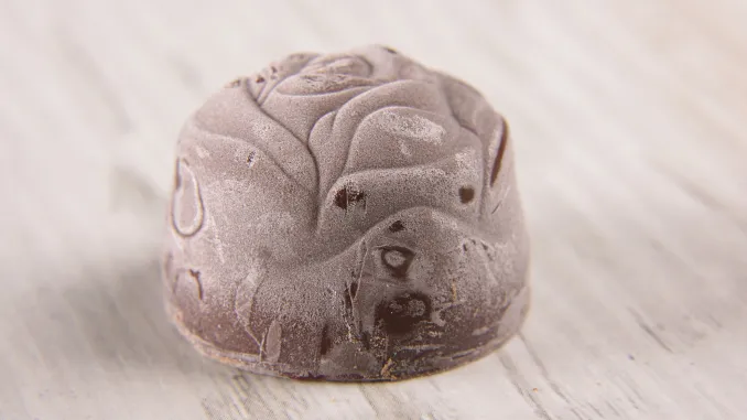 Migração de manteiga de cacau para superfície do chocolate