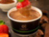 Fondue laCreme Cacau Show com morango