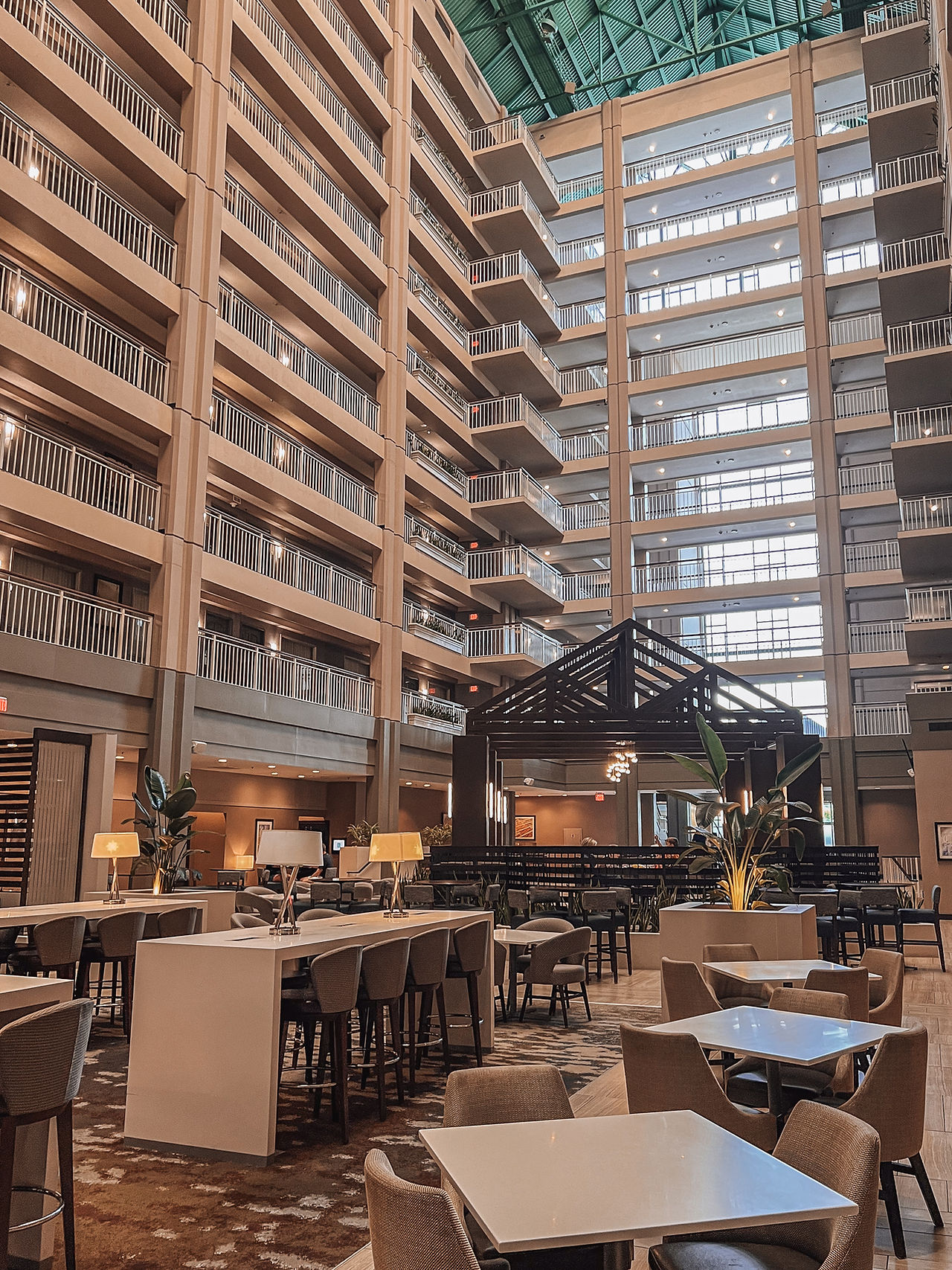 hotel lobby view