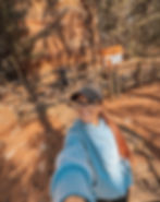 selfie of a couple at state park