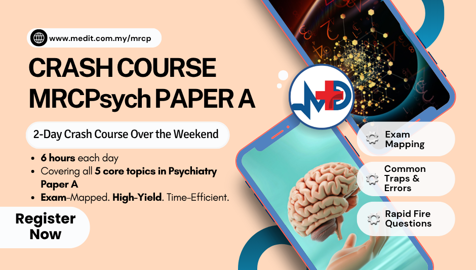 Crash Course - MRCPsych (UK) PAPER A Diet 3/2026