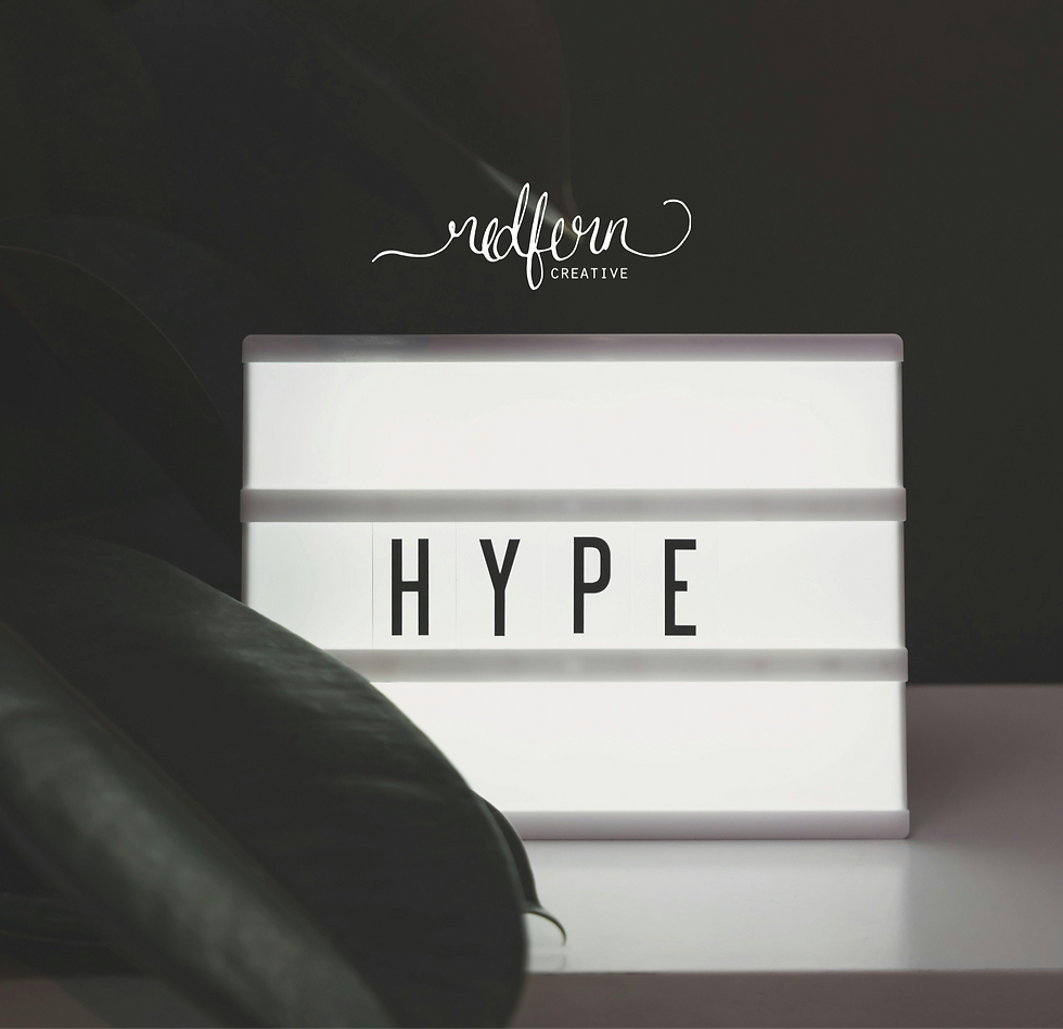 Type shown on a lit background