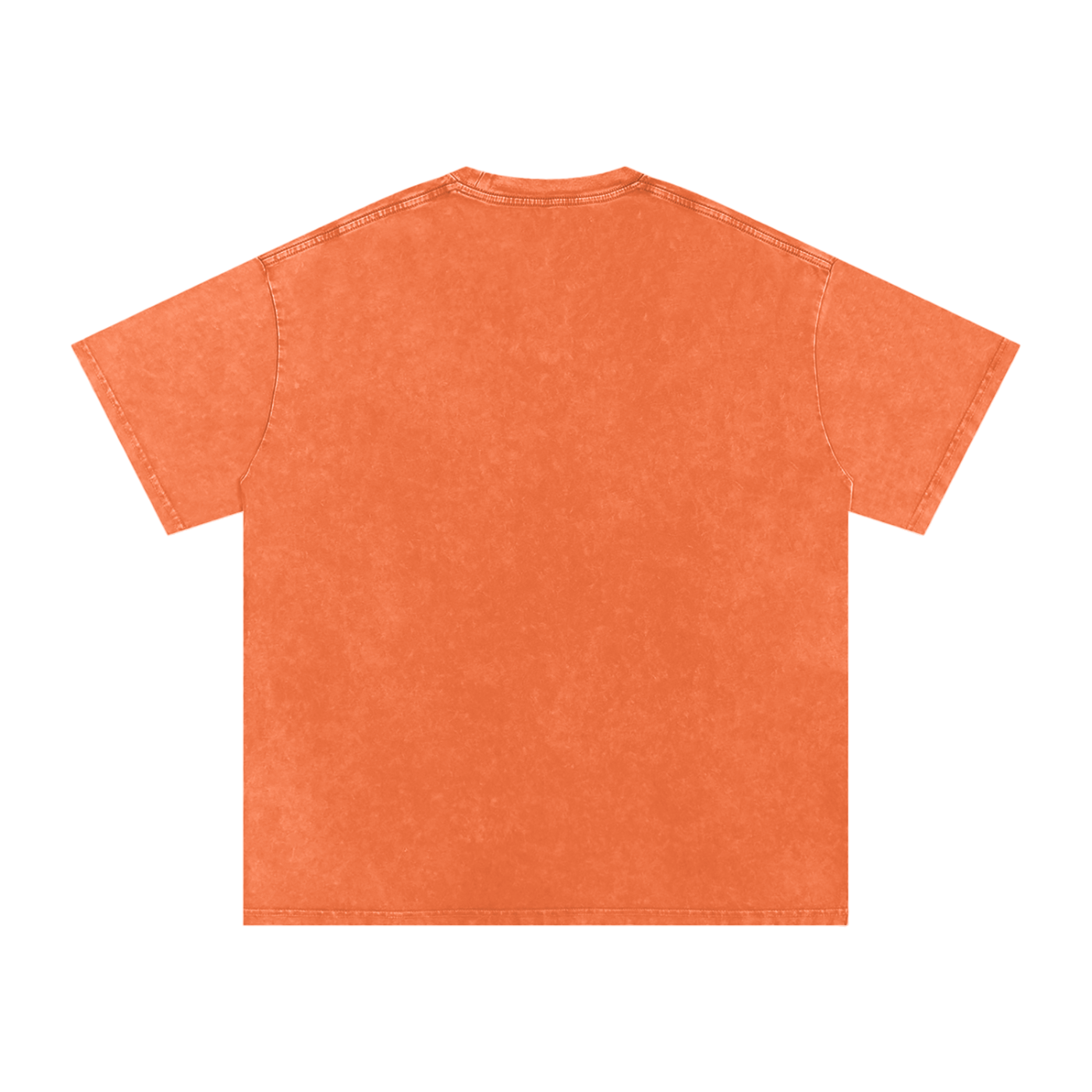 Wastelined Fish Band Snow Washed Oversized Cotton T-Shirt