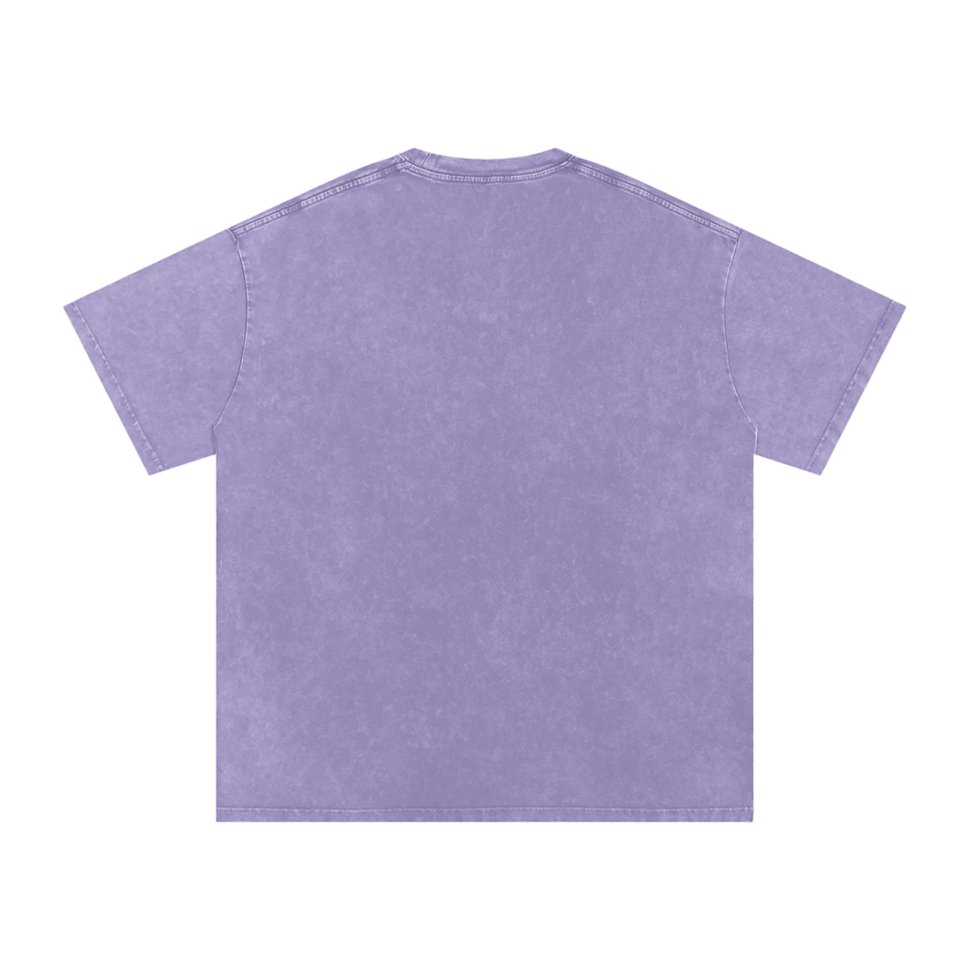 Wastelined Fish Band Snow Washed Oversized Cotton T-Shirt