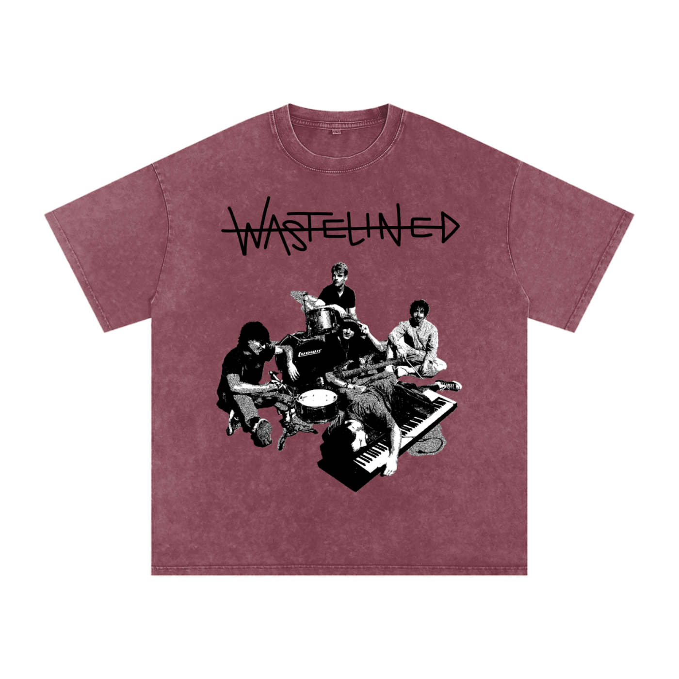 Snow Washed Oversized Cotton T-Shirt