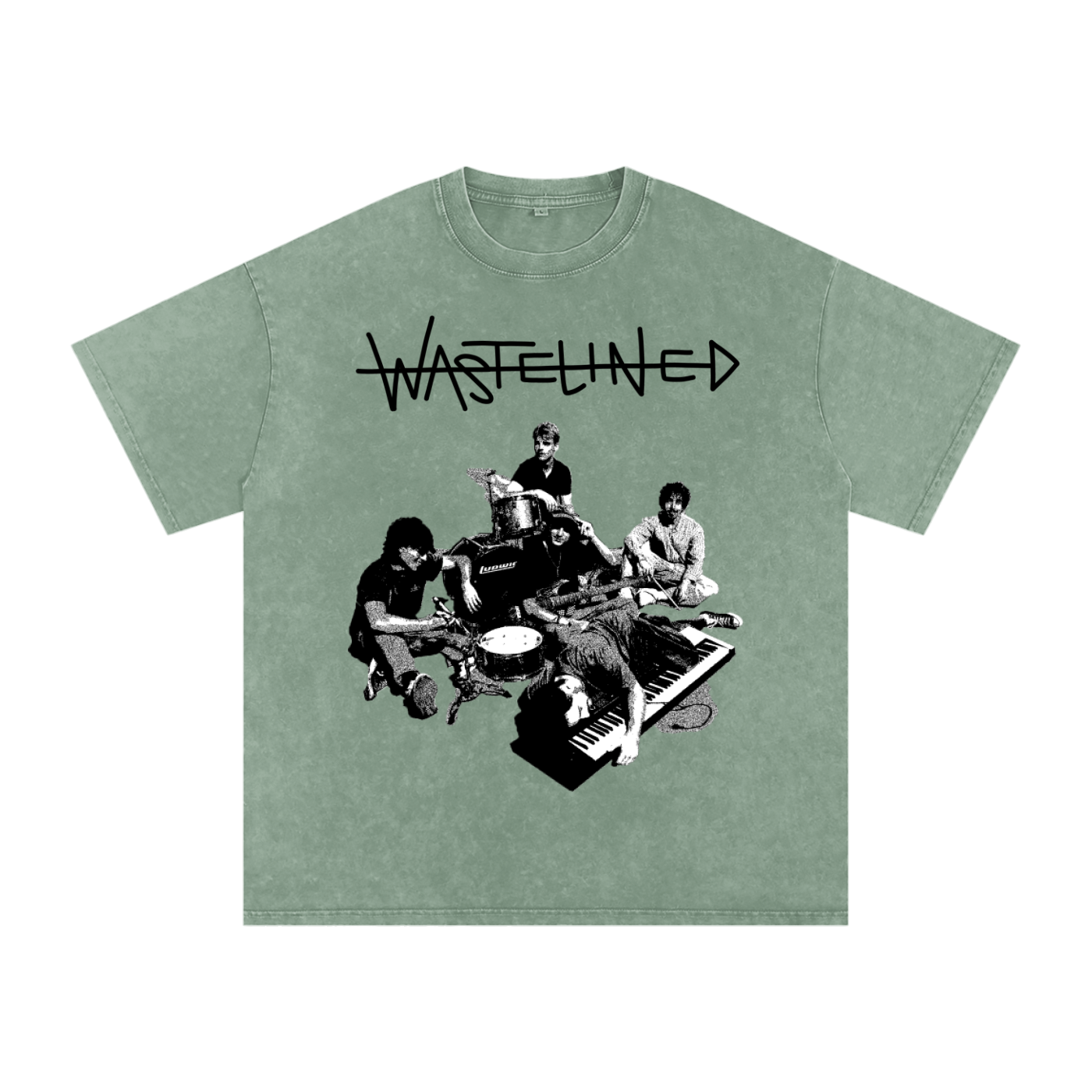 Snow Washed Oversized Cotton T-Shirt