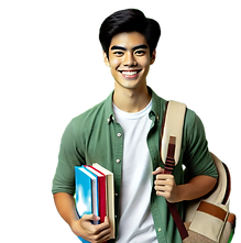 DALL·E 2024-09-14 19.05.57 - A smiling Asian international university student, standing co
