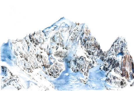 "l'Aiguille Verte et les Drus"