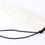 Miniatura: White Leather Guitar Strap with White LEDs