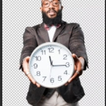 Black man holding a clock Lorenzo Walker.jpeg
