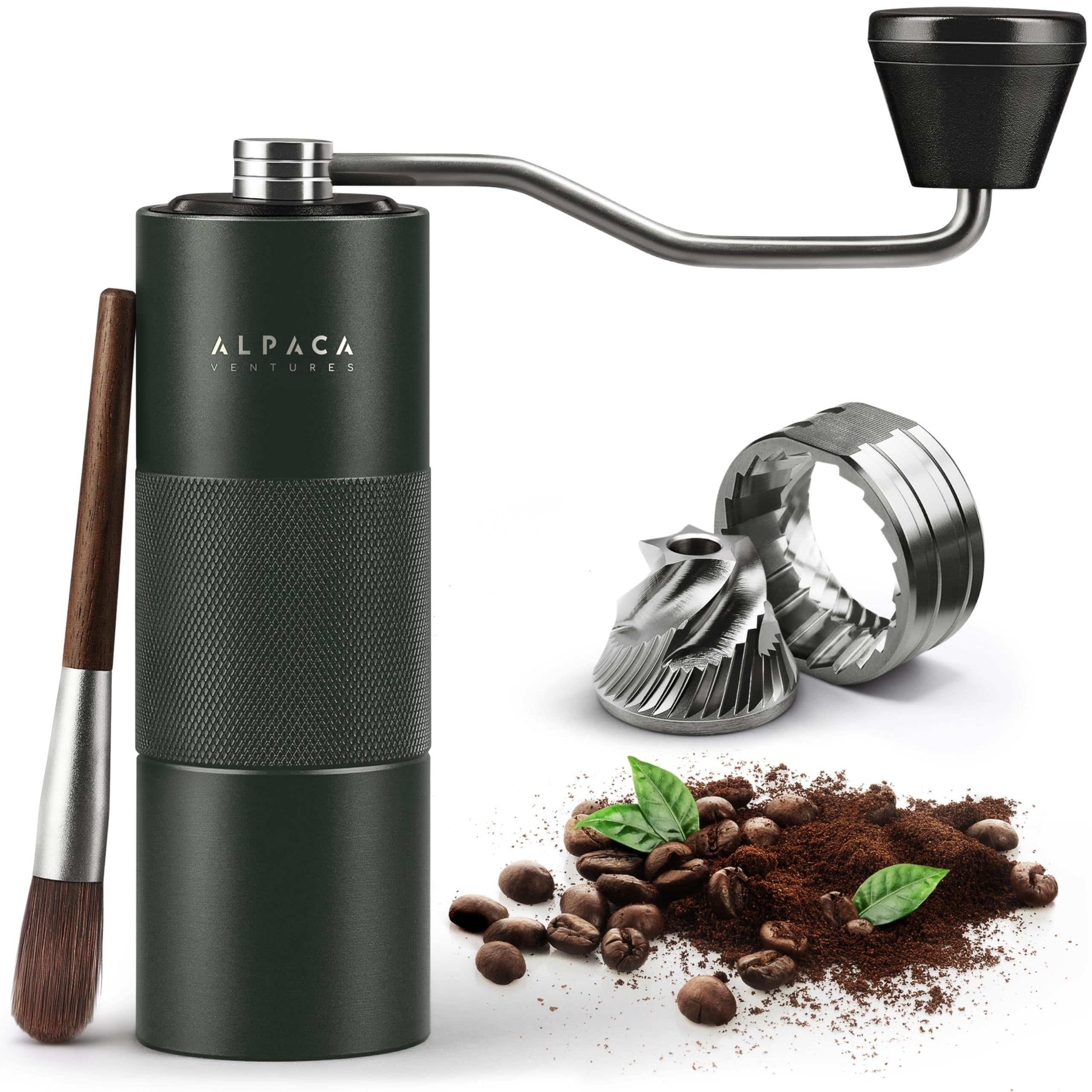 Manual Coffee Grinder Stainless Steel Conical Burr Coffee Grinder Manual with Ad
