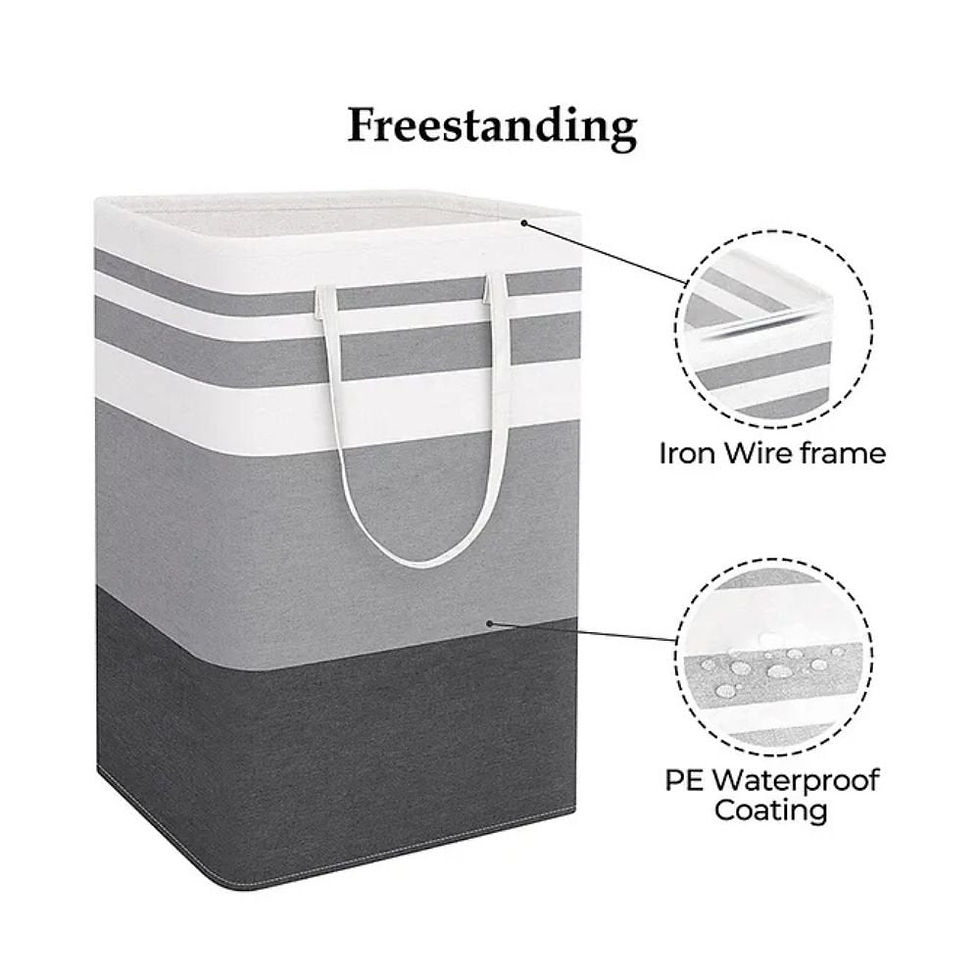 Thumbnail: Foldable Square Laundry Basket