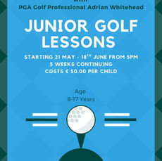 Junior Golf Coaching 2026 at Castlegregory Golf Club with 5-week group sessions for kids May–July.