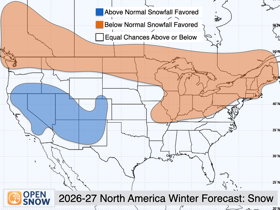 OpenSnow Seasonal Map