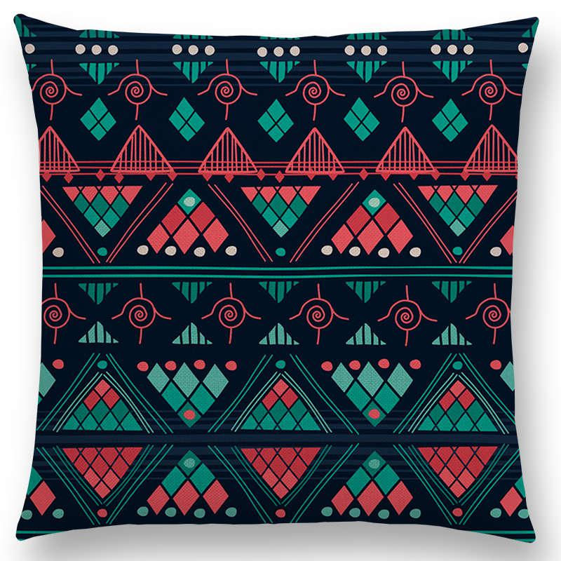 Thumbnail: Hot Sale African Animal Symbol Block Cushion Sofa Throw Pillow