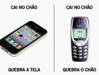 Celular cai no chão, no asfalto, na pia... Quem nunca?!?!