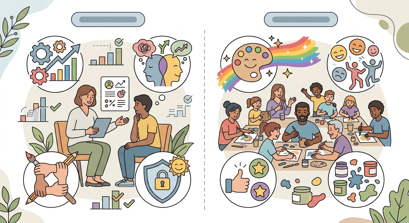 Arteterapia y neurodiversidad: mucho más que hacer manualidades en educación inclusiva - ilustración