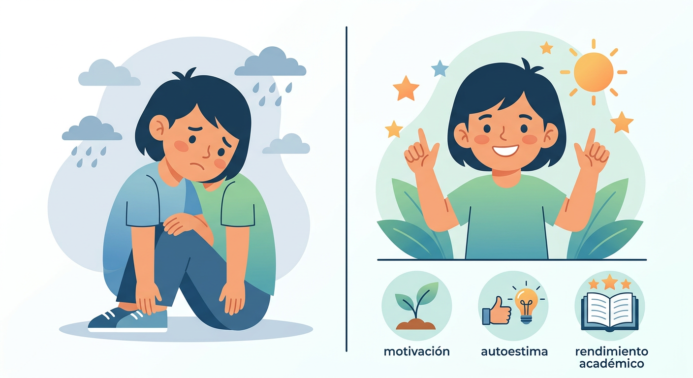 Cómo Cambia un Niño Neurodivergente Cuando Se Siente Comprendido en la Escuela - ilustración