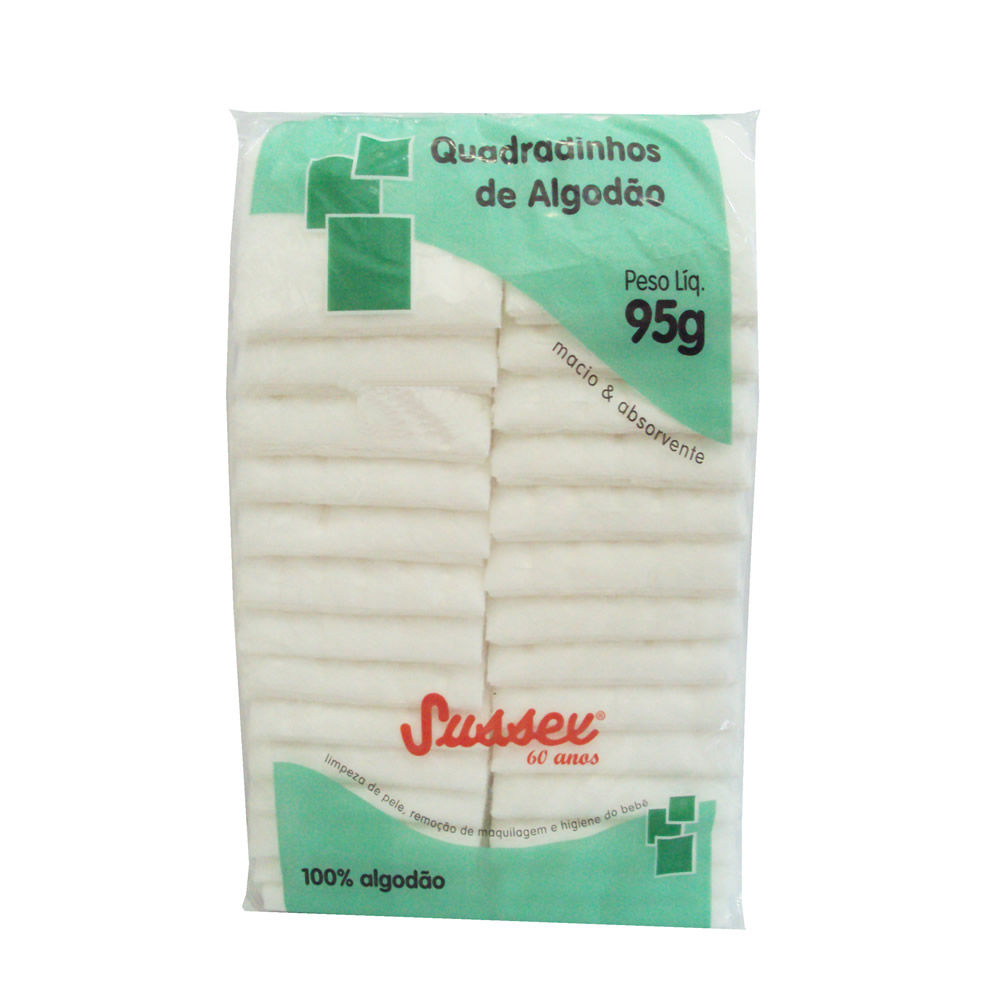 Algodão Hidrófilo quadradinhos