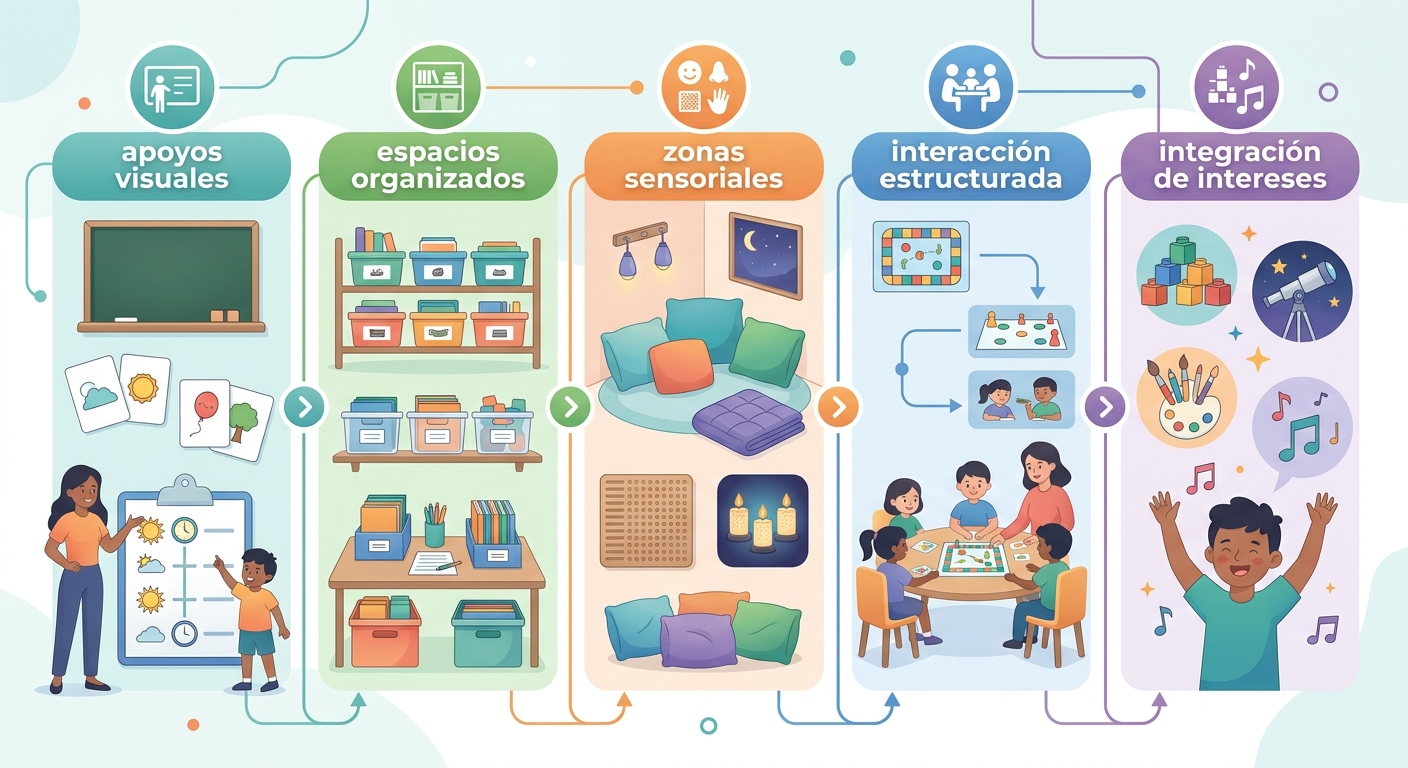 El Espectro Autista en el Aula: Guía para Docentes - Más Allá de Estereotipos - ilustración