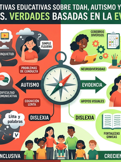 Infografico evidencias vs mitos neurodivergencia