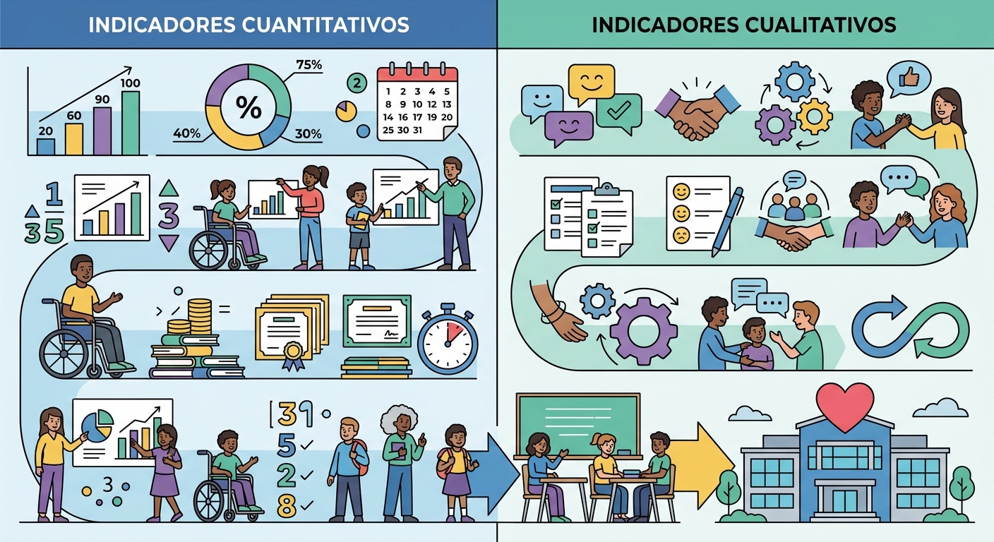 Plan de acción para construir una cultura de centro inclusiva: guía práctica paso a paso - ilustración