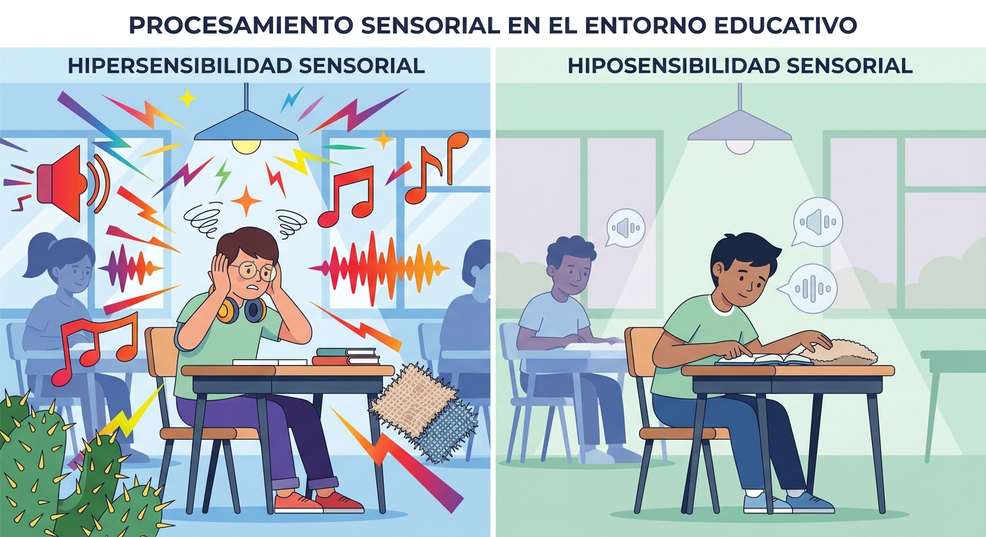 Sensorialidad y aprendizaje en el alumno autista: cómo el entorno físico afecta su experiencia (Parte 1)
