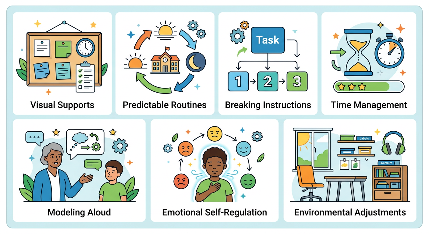 Funciones Ejecutivas y Neurodiversidad: La Clave del Aprendizaje en el Aula - ilustración