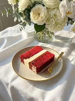 Wedding cake flavour red velvet