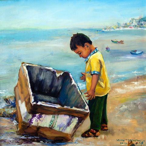 Will I, Won't IOil on canvas-60cmx60cm