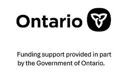 Province of Ontario logo and text: Funding support provided in part by the Government of Ontario.