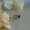 Thumbnail: Solid Gold Stargazer Sapphire and Diamond Ring