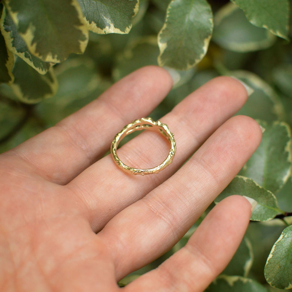 Thumbnail: 14ct Gold Sapphire and Diamond Forest Ring