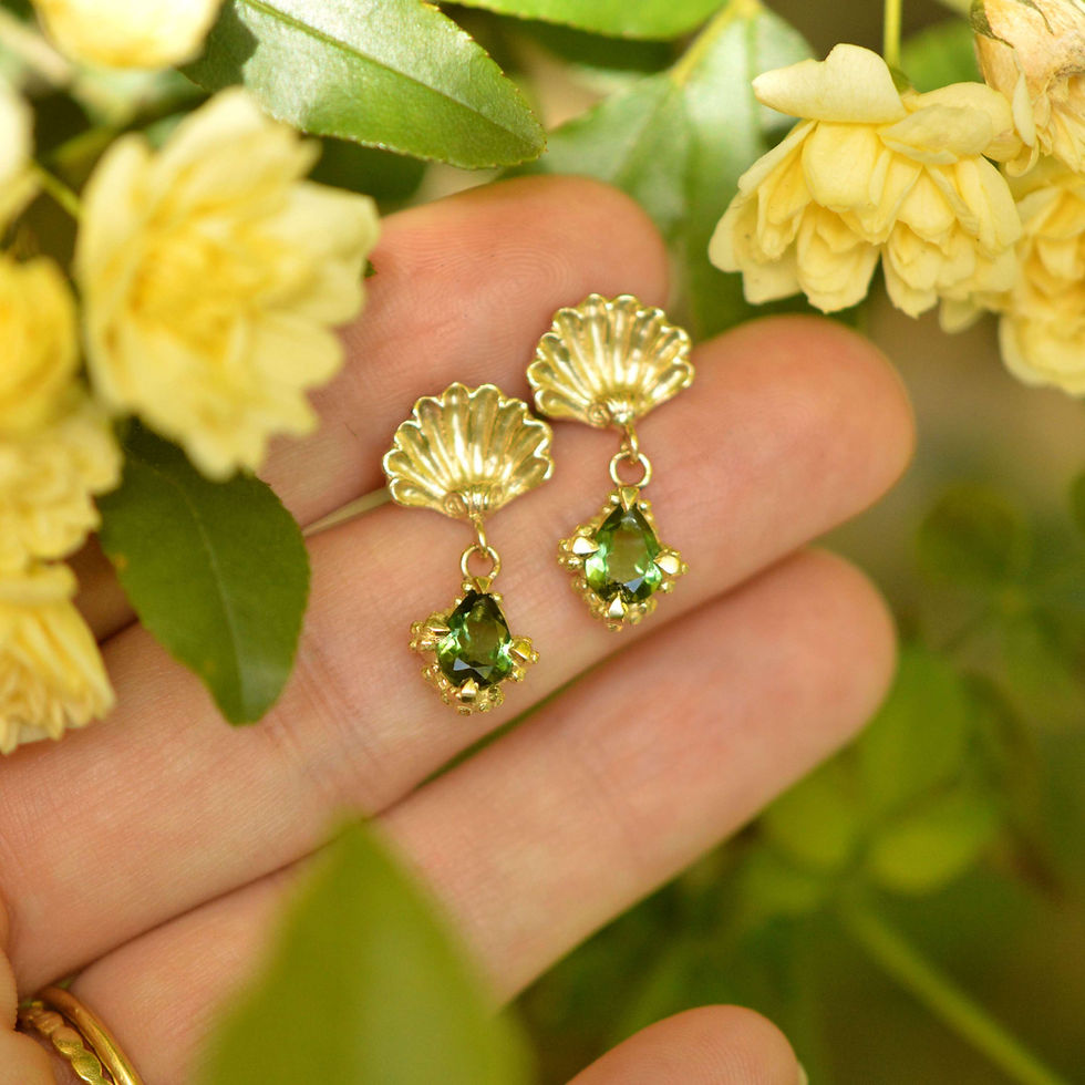 Thumbnail: 14ct Gold Sunken Treasure Earrings