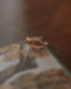 Thumbnail: Solid Gold Sleeping Rabbit Ring