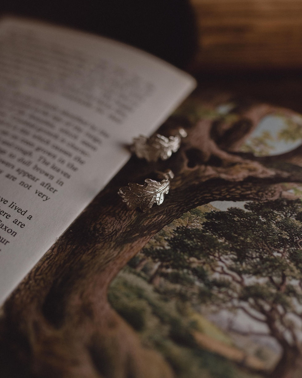Thumbnail: Oak Leaf Earrings