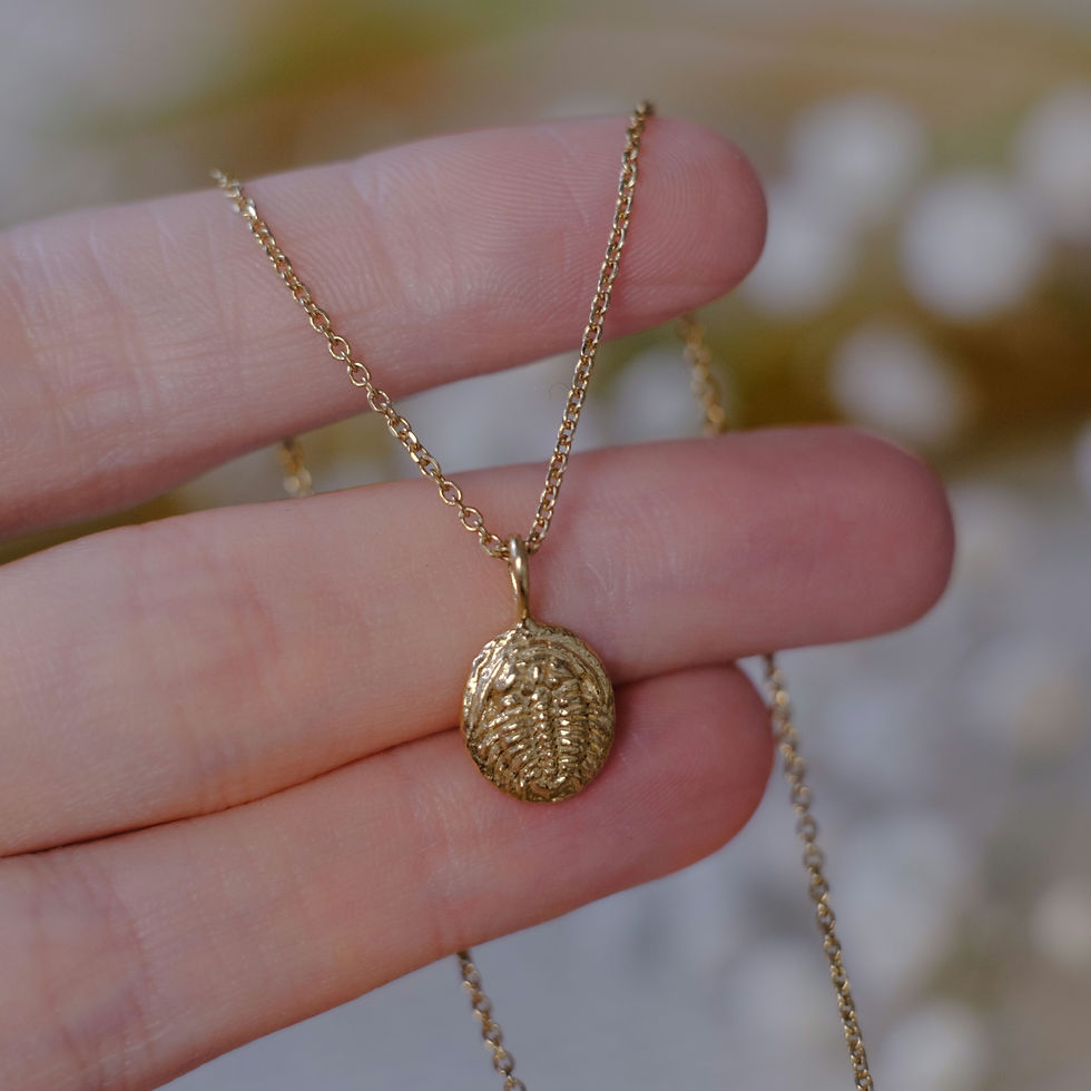 Thumbnail: Solid Gold Trilobite Pendant