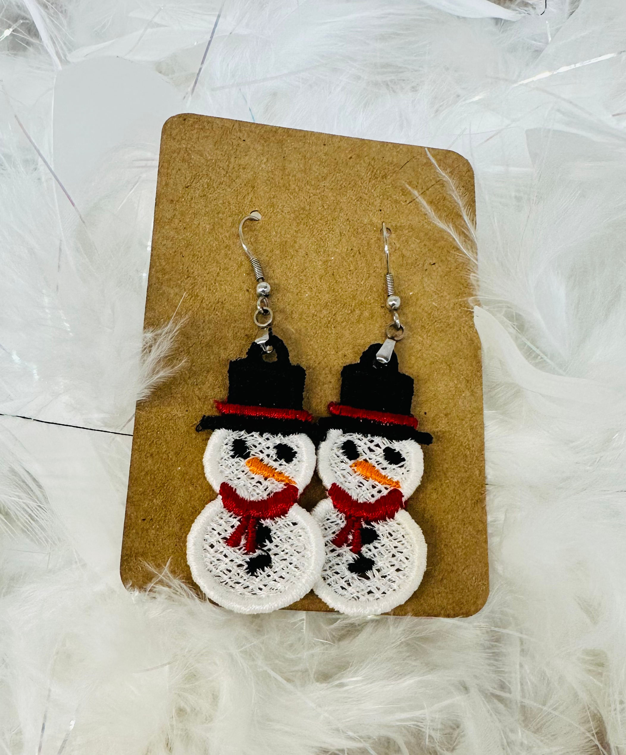 Snowman Earrings