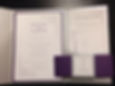 Purple Silver Wedding Invite