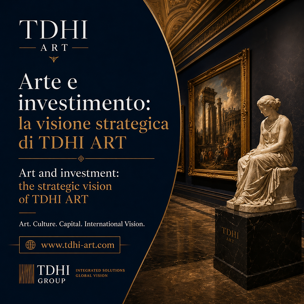 Arte e investimento: la visione strategica di TDHI ART Art and investment: the strategic vision of TDHI ART