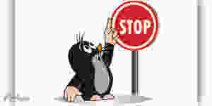крот под знаком stop