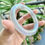 Thumbnail: 【闲置A194】53.8圈冰蓝飘紫圆条翡翠手镯  Jadeite Bangle Size 53.8